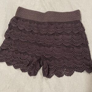 Black Lace Shorts